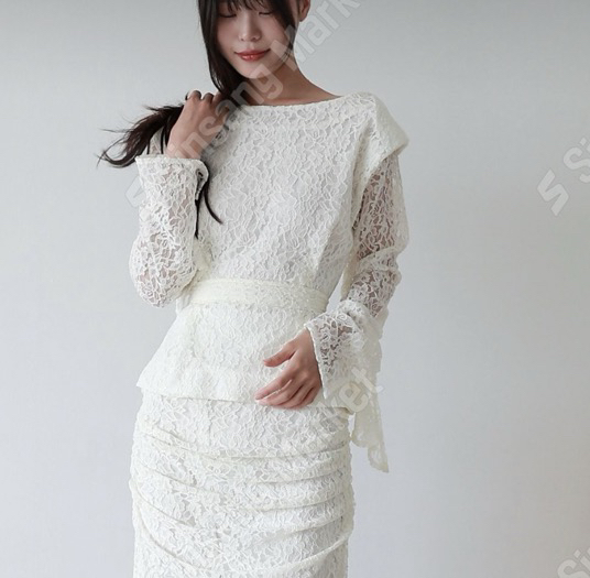 SENSIBLE-S韓國直郵女裝新款職業休閑人氣襯衫蕾絲衫蕾絲SENSIBLE襯衫/蕾絲衫圖色1