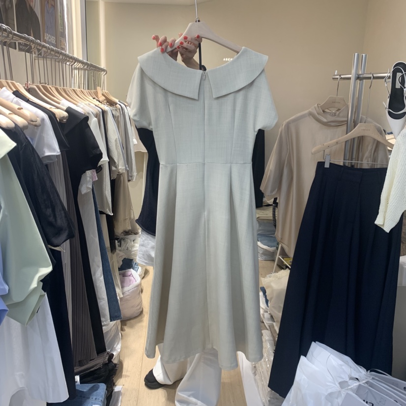 ARCHER韓國直郵女士新品時尚推薦26春夏休閑連衣裙包含腰帶ARCHER連衣裙