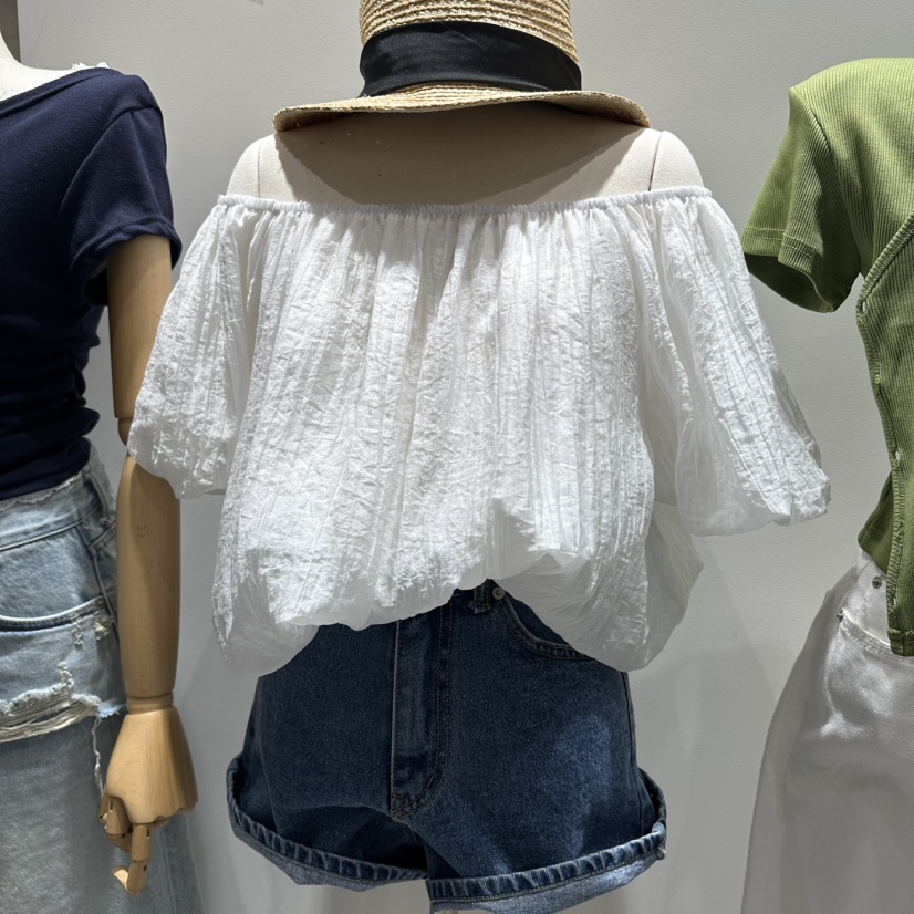 BAIE.38韓國代購女士新款職業26夏季26春夏襯衫蕾絲衫柔軟BAIE.38襯衫/蕾絲衫圖色1
