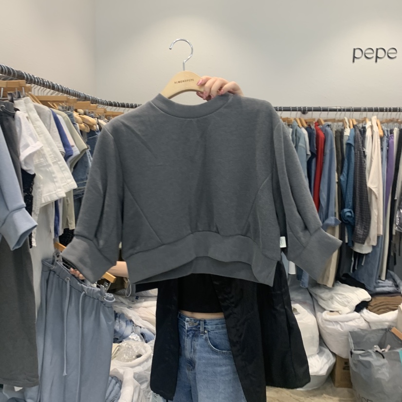 ALMOND PEPE韓國代購女士新品推薦休閑26夏季熱賣人氣衛衣ALMOND PEPE衛衣圖色2
