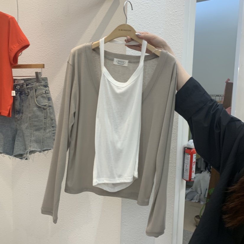 ALMOND PEPE韓國直郵實拍女士新款熱賣26春夏職業吊帶背心ALMOND PEPE吊帶/背心圖色3