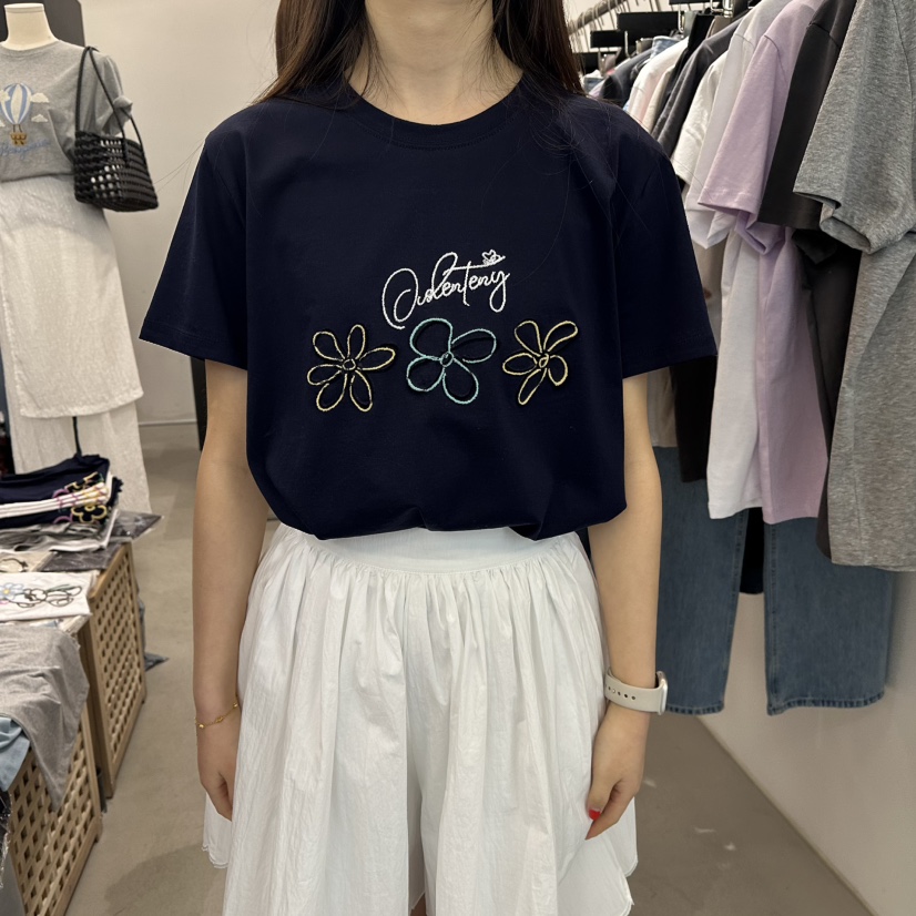 A.CES韓國直郵實拍女士新款人氣時尚推薦職業26夏季熱賣T恤A.CEST恤圖色3