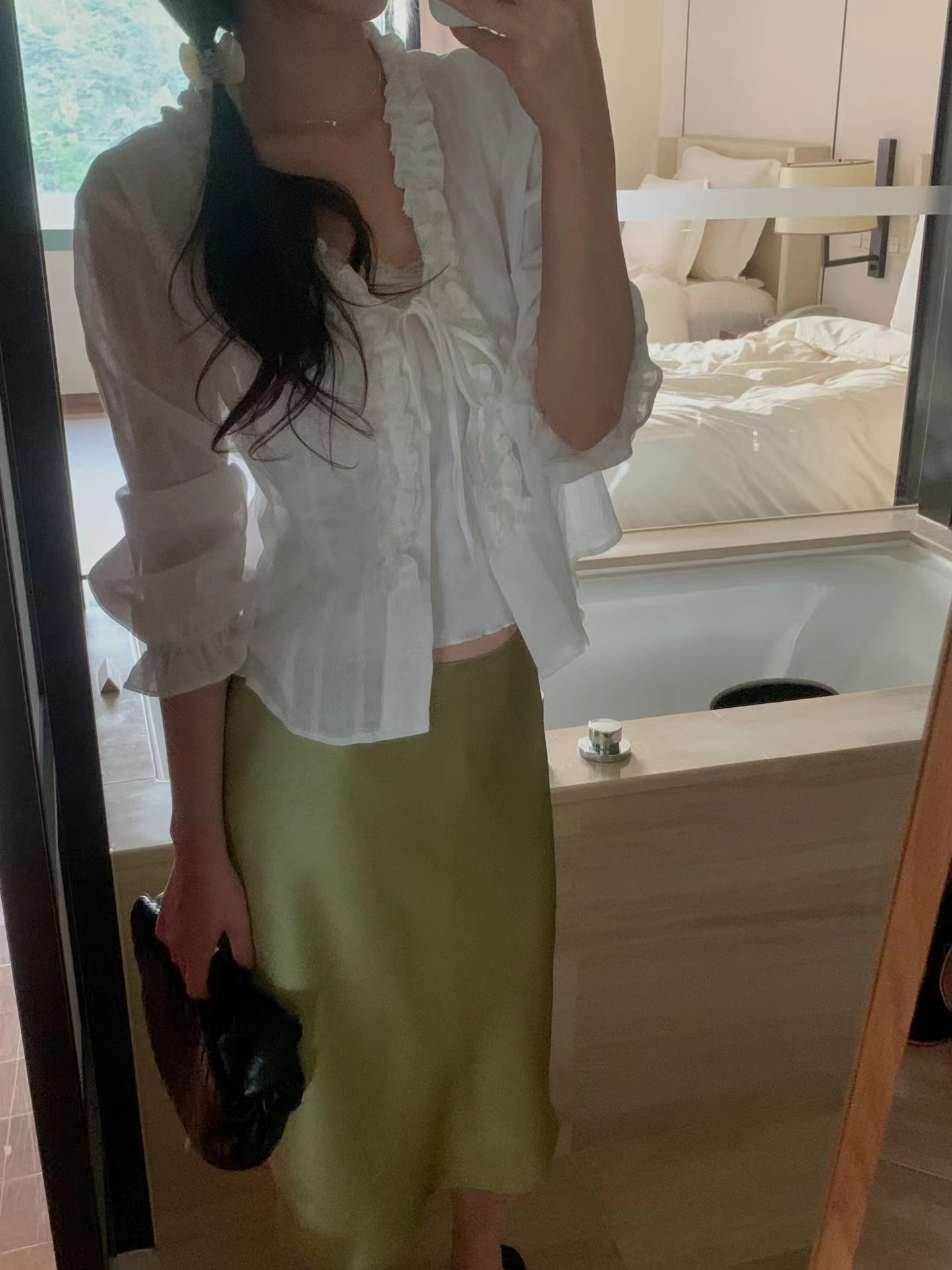MIELLE-미엘르-OT韓國直郵女裝新品職業襯衫蕾絲衫不含內搭MIELLE-2件起襯衫/蕾絲衫