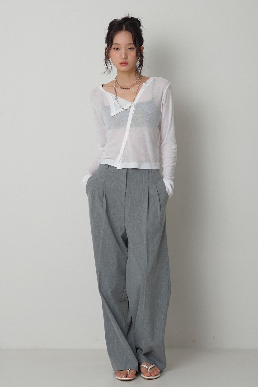 GENTLE B/LOVENTINA韓國代購女士新款26春夏長袖T恤天絲GENTLE B/LOVENTINA長袖T恤