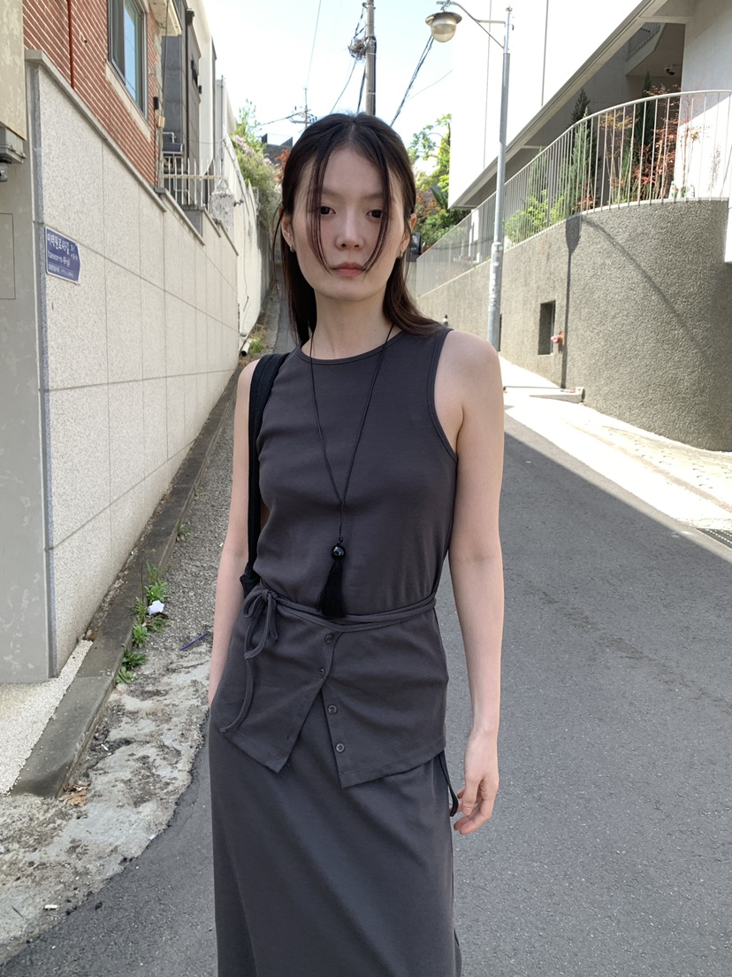 OURS韓國直郵女裝新品人氣26春夏休閑推薦熱賣職業吊帶背心OURS吊帶/背心