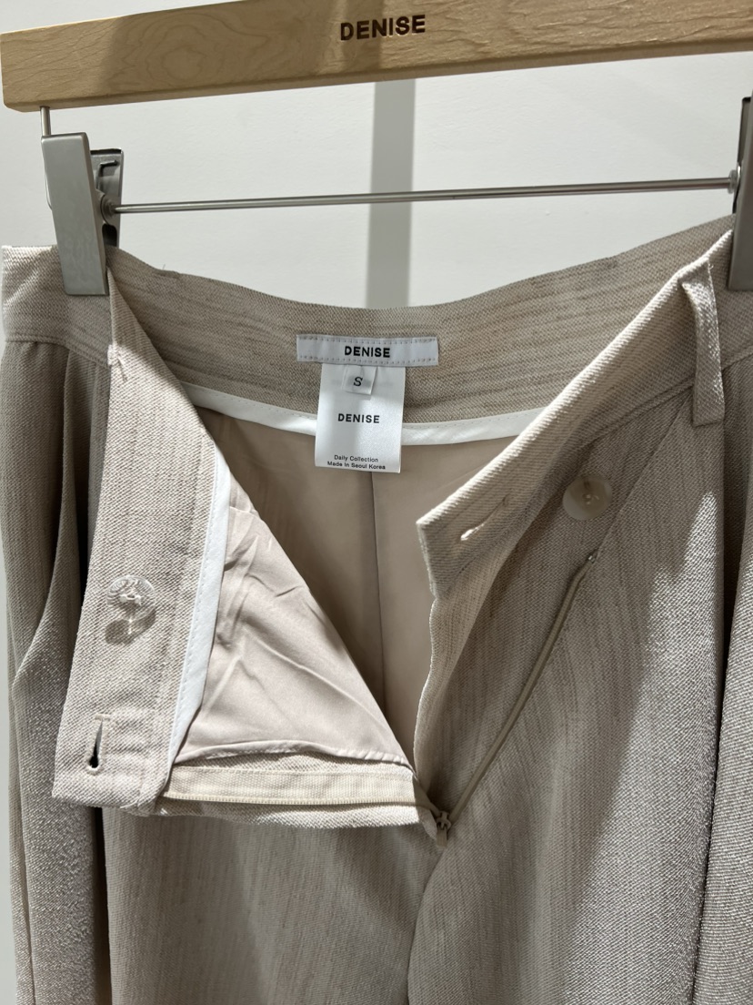 DENISE韓國東大門代購女裝新品推薦職業休閑褲不對稱闊腿褲DENISE休閑褲