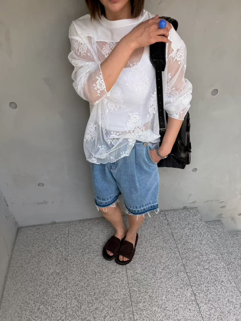 OLI SEOUL韓國東大門代購女士新款職業人氣時尚26夏季長袖T恤OLI SEOUL長袖T恤