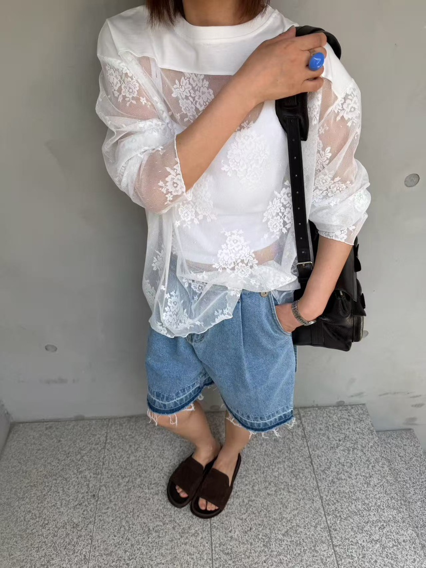 OLI SEOUL韓國東大門代購女士新款職業人氣時尚26夏季長袖T恤OLI SEOUL長袖T恤