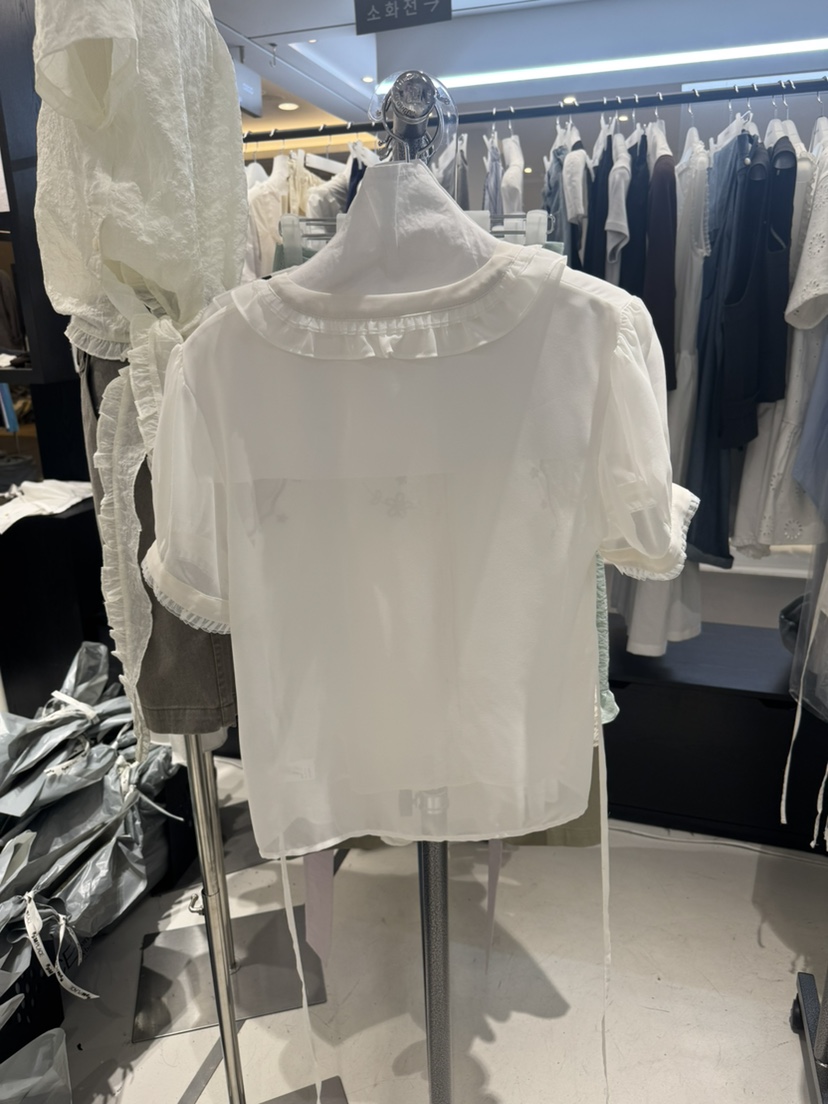 OLI SEOUL韓國代購女裝新品休閑26春夏職業人氣襯衫蕾絲衫OLI SEOUL襯衫/蕾絲衫