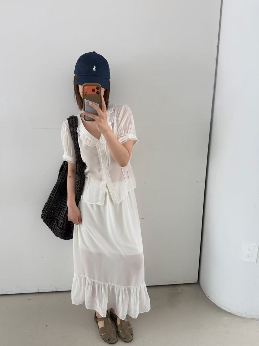 OLI SEOUL韓國代購女裝新品休閑26春夏職業人氣襯衫蕾絲衫OLI SEOUL襯衫/蕾絲衫