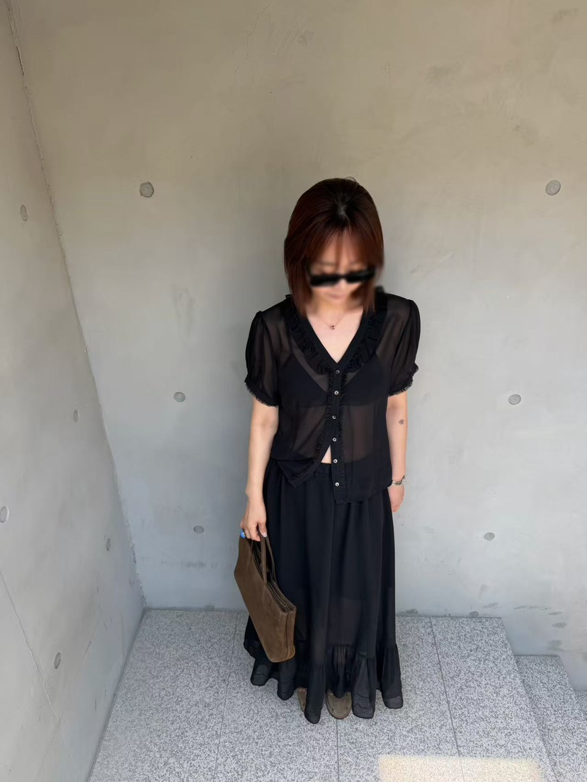 OLI SEOUL韓國代購女裝新品休閑26春夏職業人氣襯衫蕾絲衫OLI SEOUL襯衫/蕾絲衫