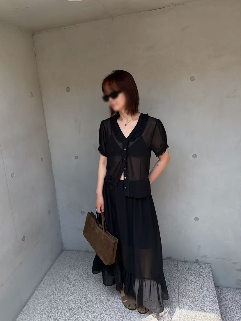 OLI SEOUL韓國代購女裝新品休閑26春夏職業人氣襯衫蕾絲衫OLI SEOUL襯衫/蕾絲衫