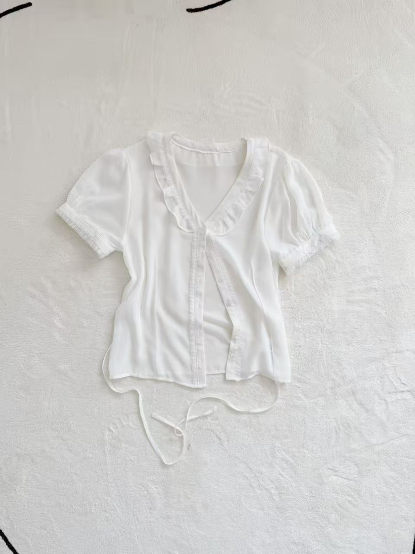 OLI SEOUL韓國代購女裝新品休閑26春夏職業人氣襯衫蕾絲衫OLI SEOUL襯衫/蕾絲衫圖色1