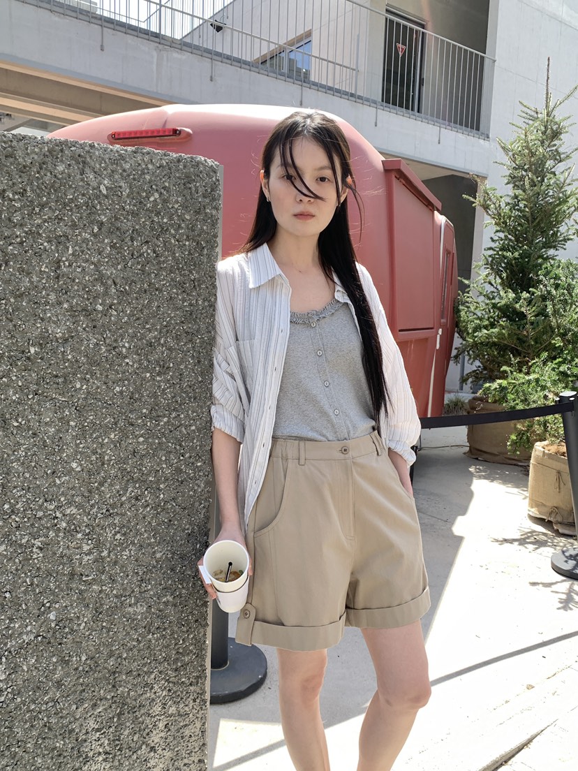 OURS韓國直郵女裝新款熱賣26夏季職業人氣推薦休閑時尚短褲OURS短褲