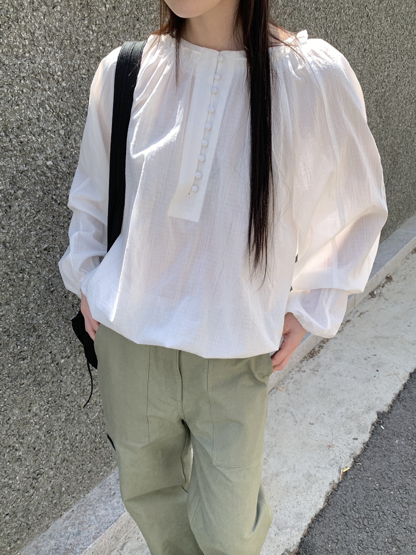 OURS韓國東大門代購女士新款時尚26春夏推薦26夏季襯衫蕾絲衫OURS襯衫/蕾絲衫