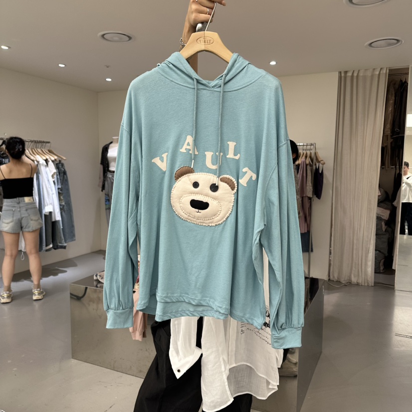 VAULT東大門實拍韓國女士新款人氣職業時尚26夏季休閑衛衣VAULT衛衣圖色1