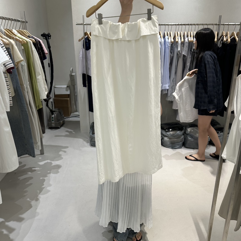 OVU韓國直郵女裝新品休閑26夏季26春夏熱賣職業時尚人氣長裙OVU長裙