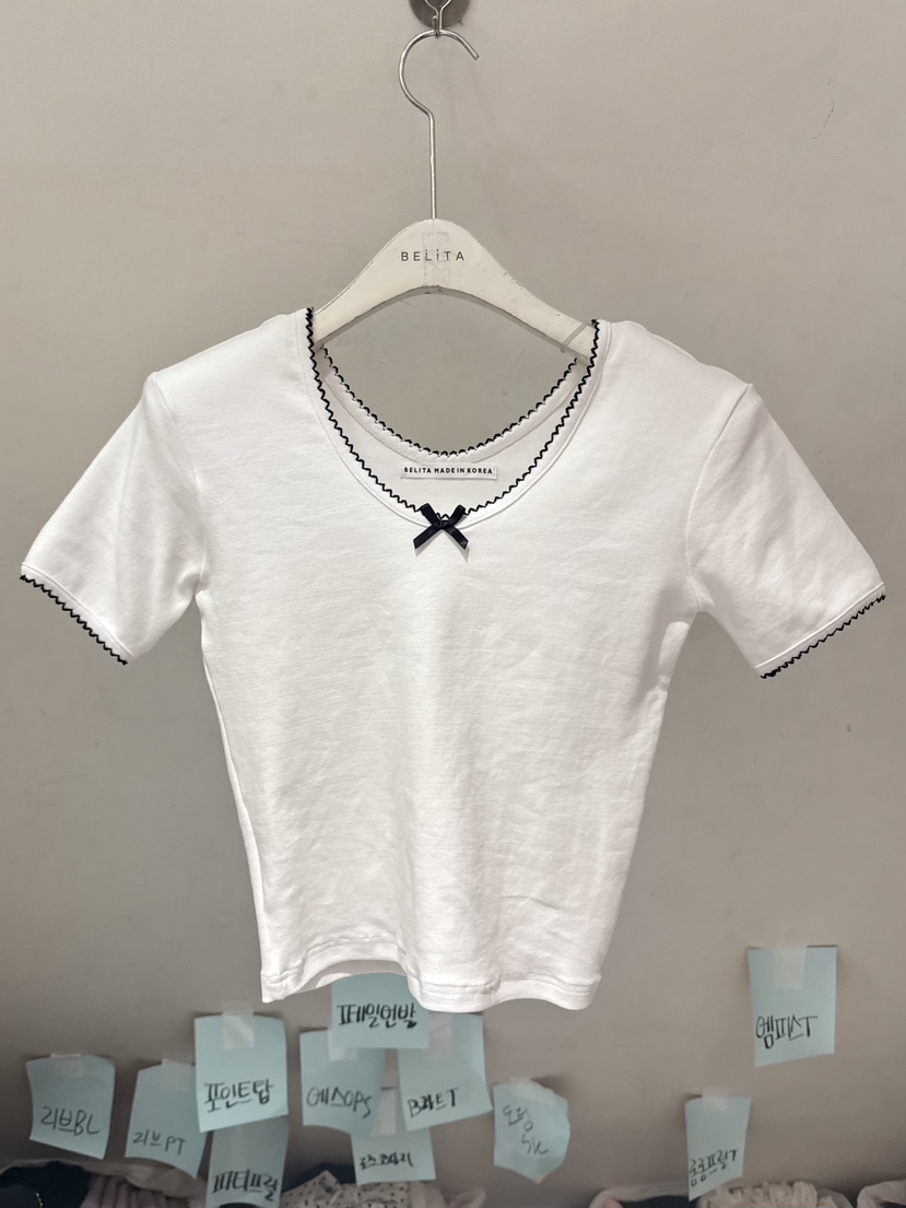BELITA-L韓國直郵女士新品推薦熱賣職業26春夏休閑26夏季T恤BELITA-LT恤圖色1
