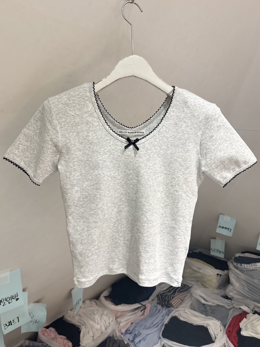 BELITA-L韓國直郵女士新品推薦熱賣職業26春夏休閑26夏季T恤BELITA-LT恤圖色2