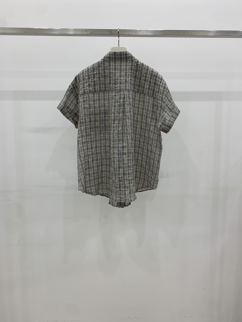 ARVE東大門實拍韓國女裝新品26春夏職業人氣襯衫蕾絲衫格紋ARVE襯衫/蕾絲衫