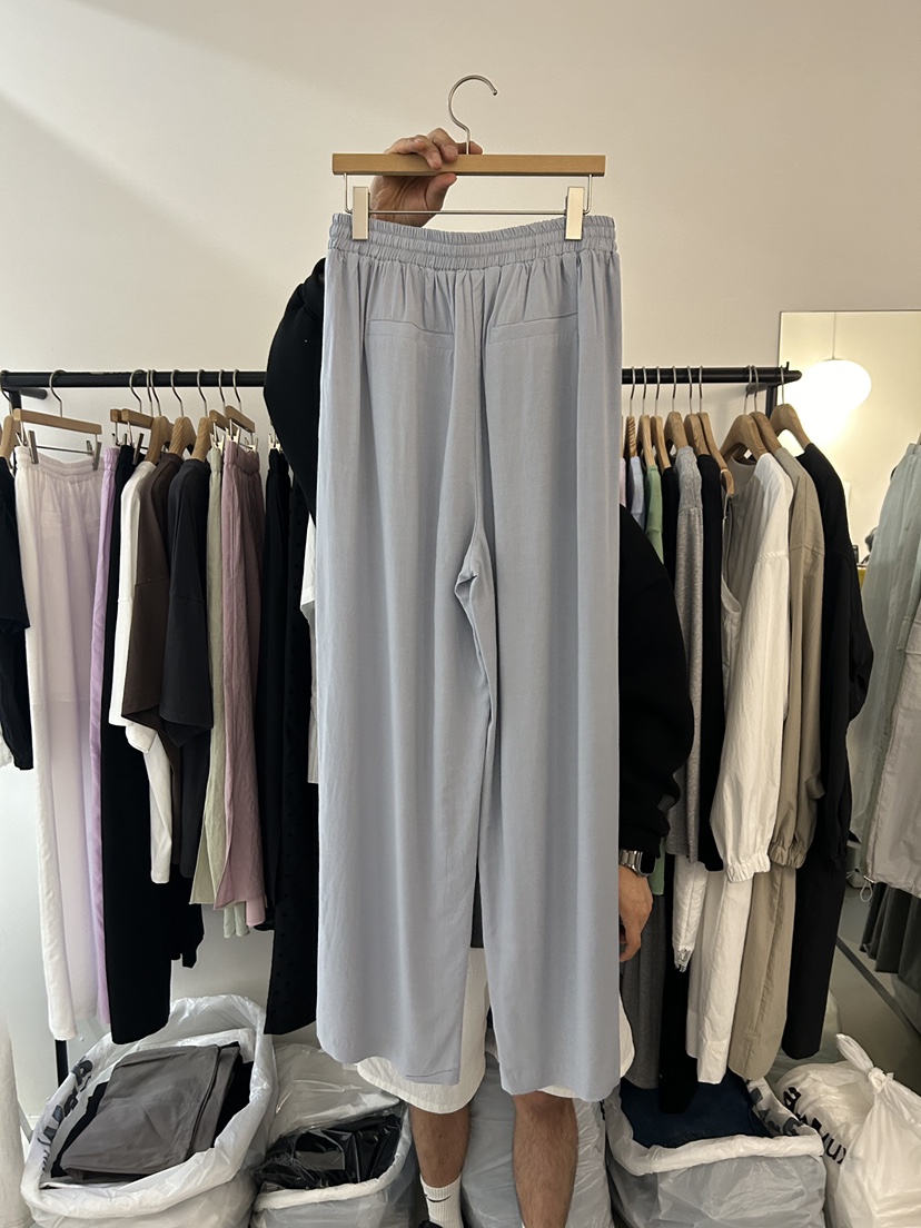 AS THOUGHT韓國代購女士新款職業熱賣26夏季26春夏休閑褲AS THOUGHT休閑褲