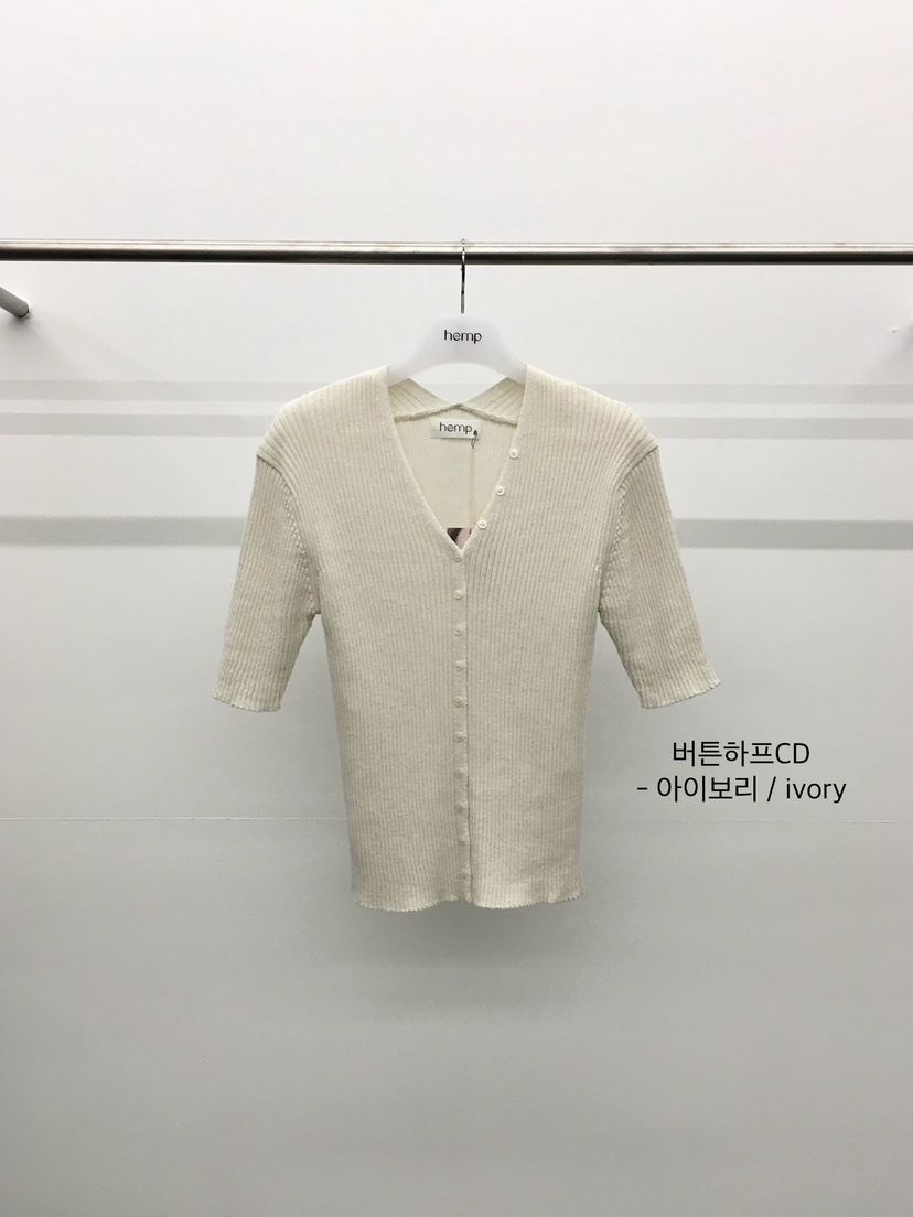 HEMP-P韓國直郵女裝新款休閑26夏季26春夏職業針織衫紐扣hemp針織衫圖色2