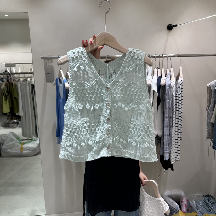 Color B韓國東大門代購女裝新品26春夏推薦熱賣職業馬甲Color B馬甲圖色1