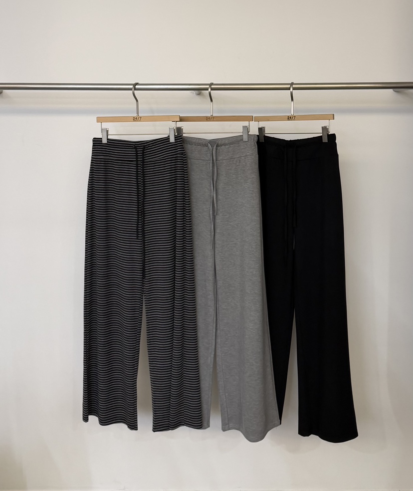 TWENTY FOUR SEVEN24-7韓國直郵女裝新品熱賣休閑褲條紋TEWNTY FOUR SEVEN24-7休閑褲
