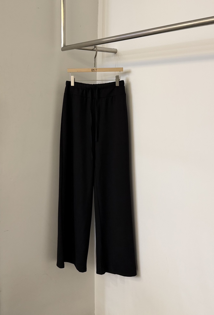 TWENTY FOUR SEVEN24-7韓國直郵女裝新品熱賣休閑褲條紋TEWNTY FOUR SEVEN24-7休閑褲圖色2黑色
