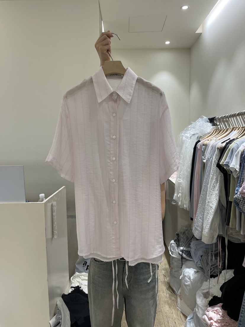 FLOWER-L韓國東大門代購女士新品職業26夏季休閑襯衫蕾絲衫FLOWER-L襯衫/蕾絲衫圖色3
