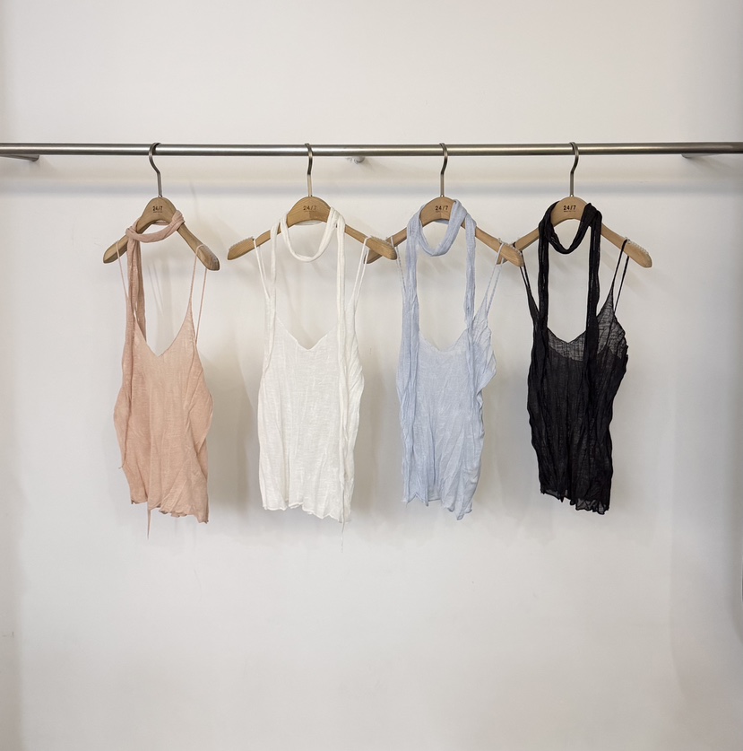 TWENTY FOUR SEVEN24-7韓國直郵女士新品時尚吊帶背心含圍巾TEWNTY FOUR SEVEN24-7吊帶/背心