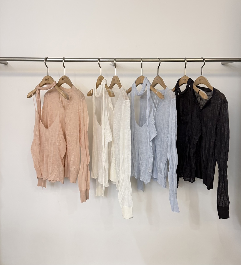TWENTY FOUR SEVEN24-7韓國直郵女士新品時尚吊帶背心含圍巾TEWNTY FOUR SEVEN24-7吊帶/背心