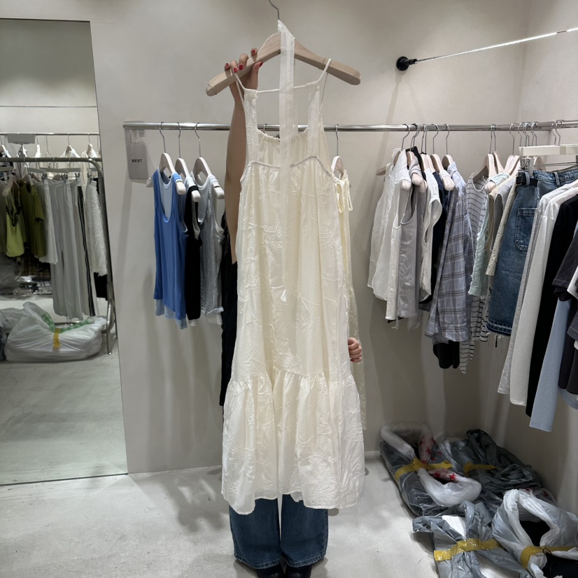Color B韓國東大門代購女士新款人氣推薦熱賣連衣裙含圍巾Color B連衣裙