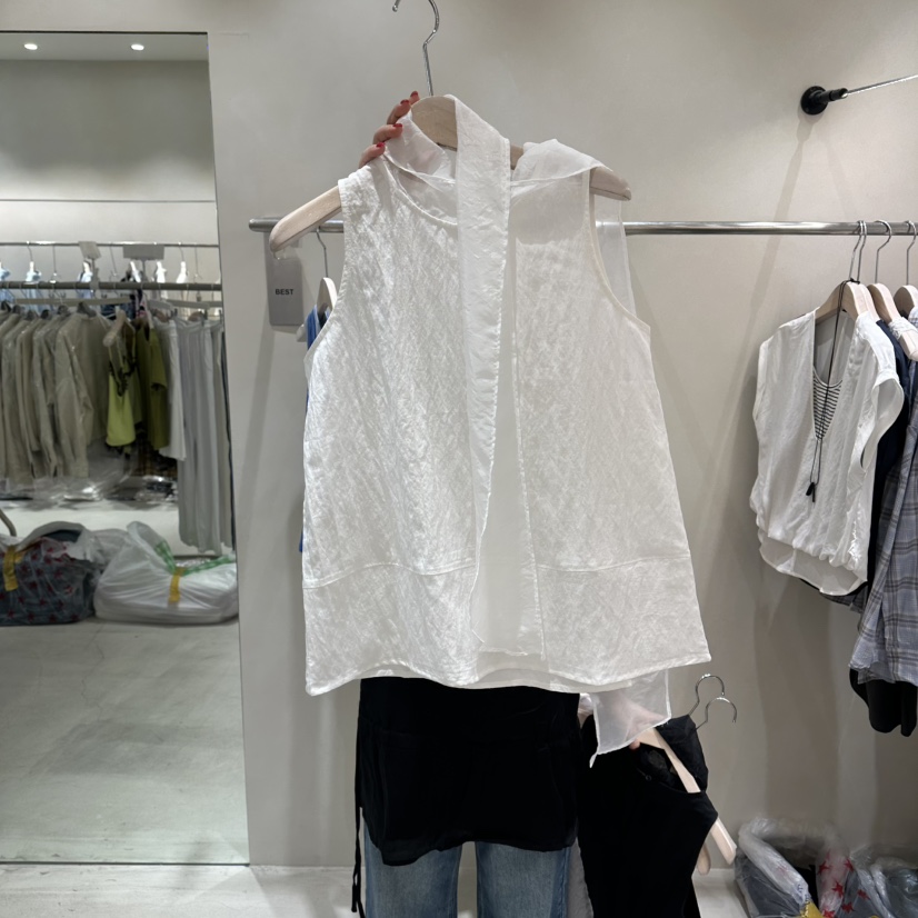 Color B韓國代購女士新品時尚休閑熱賣職業吊帶背心圍巾Color B吊帶/背心圖色1