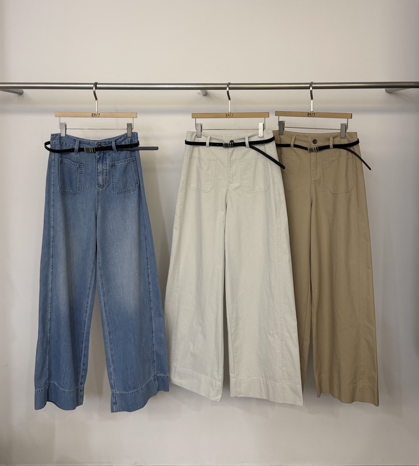 TWENTY FOUR SEVEN24-7韓國代購女士新品人氣休閑褲含腰帶TEWNTY FOUR SEVEN24-7休閑褲
