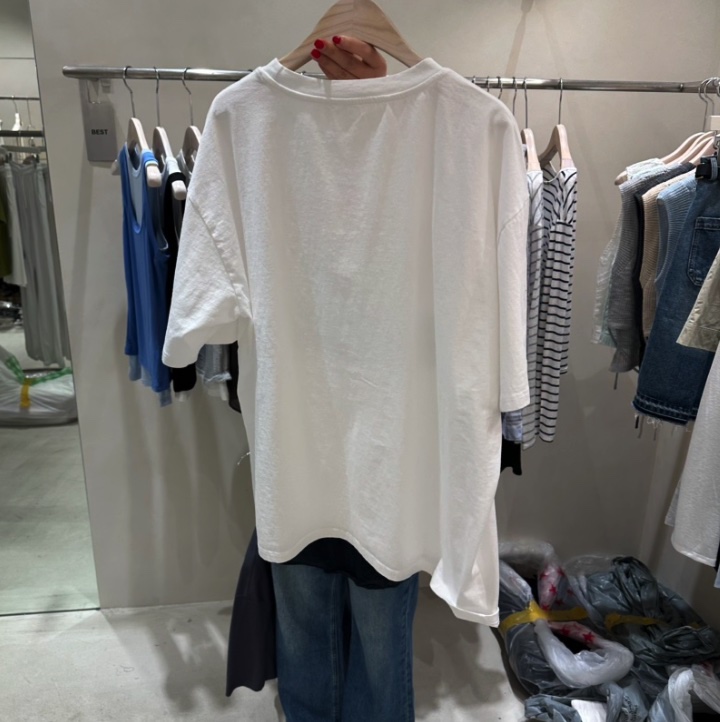 Color B東大門實拍韓國女裝新款推薦職業26夏季26春夏T恤Color BT恤