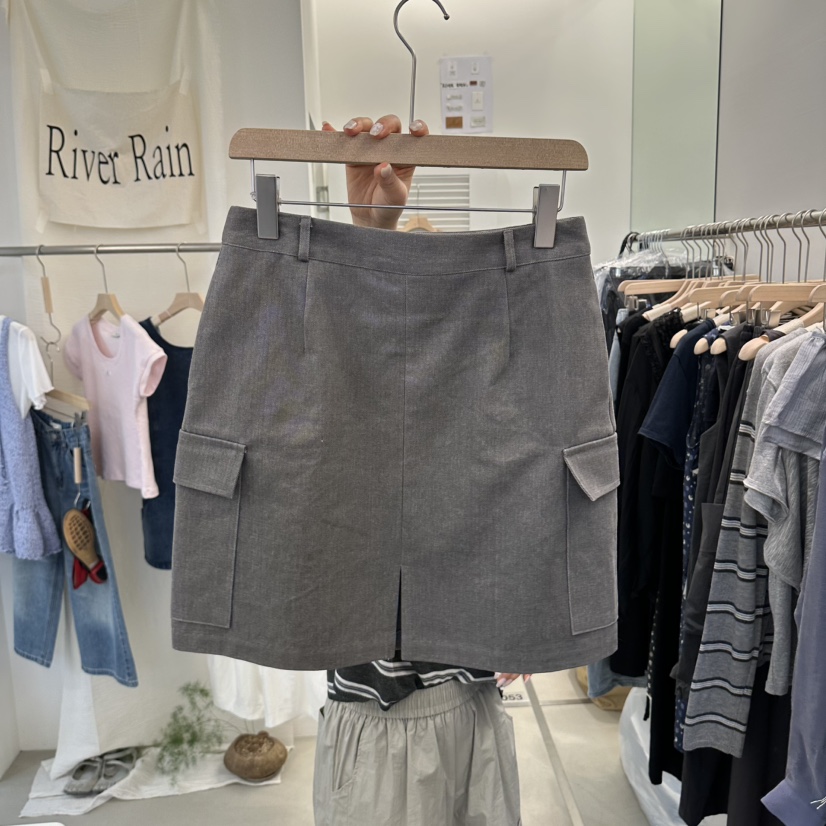 RIVER RAIN韓國直郵女士新款休閑推薦26夏季人氣職業短裙RIVER RAIN短裙圖色2