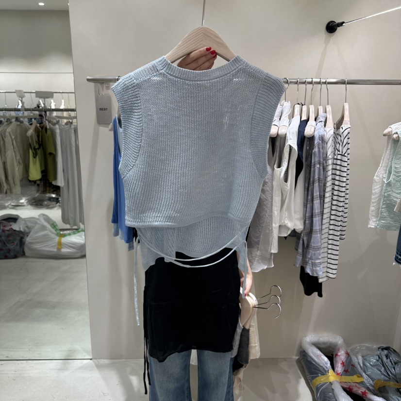 Color B韓國直郵女士新品26春夏26夏季熱賣時尚職業馬甲Color B馬甲