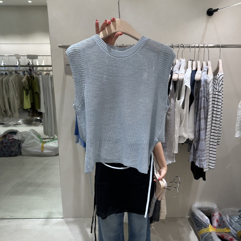 Color B韓國直郵女士新品26春夏26夏季熱賣時尚職業馬甲Color B馬甲圖色1
