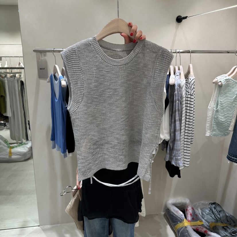 Color B韓國直郵女士新品26春夏26夏季熱賣時尚職業馬甲Color B馬甲圖色4