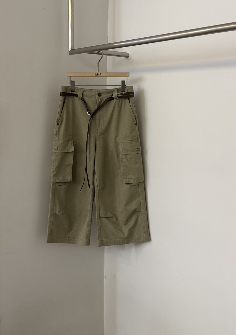 TWENTY FOUR SEVEN24-7韓國直郵實拍女裝新品休閑休閑褲含腰帶TEWNTY FOUR SEVEN24-7休閑褲圖色2