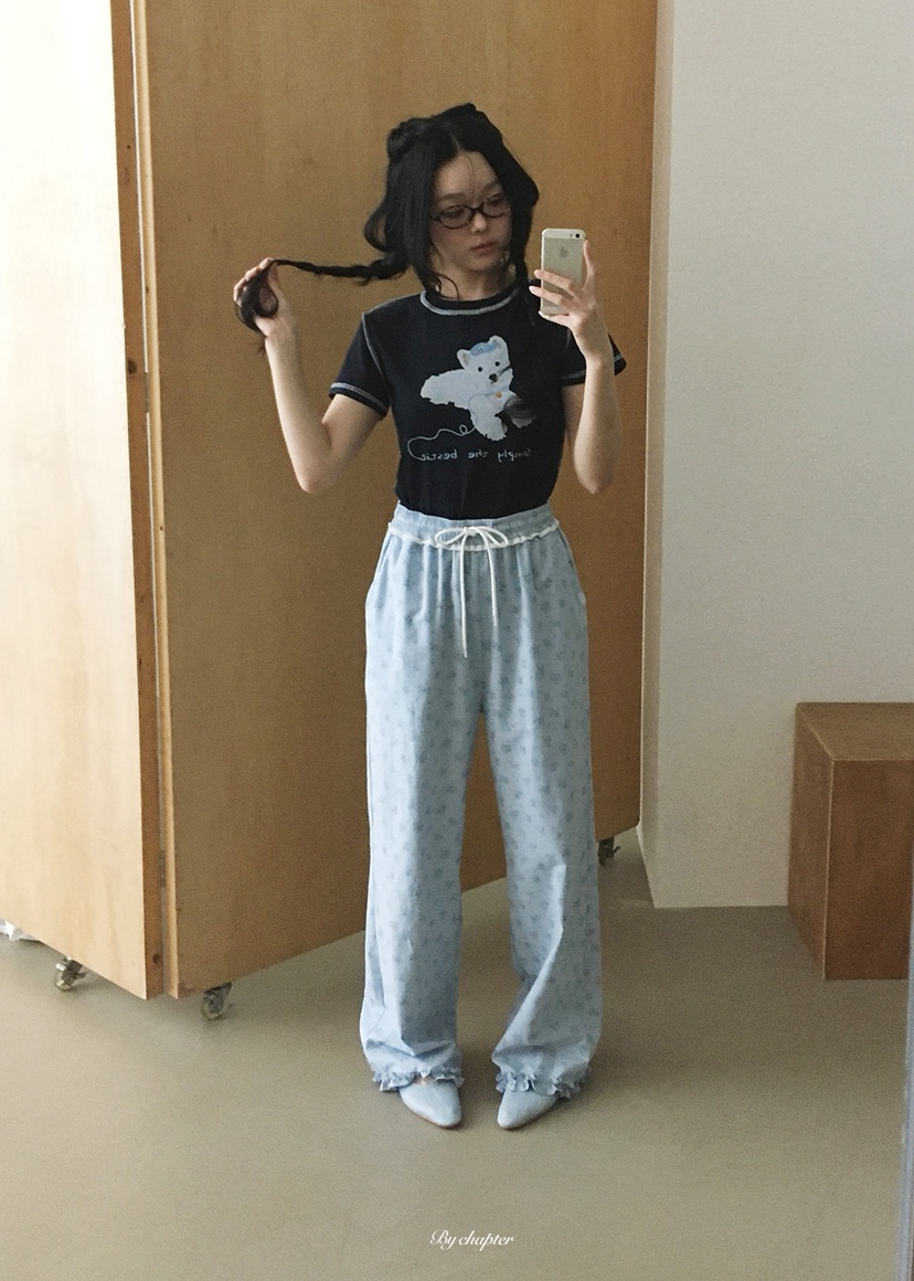 BY CHAPTER韓國直郵女士新款26夏季職業時尚熱賣T恤雙面BY ChapterT恤