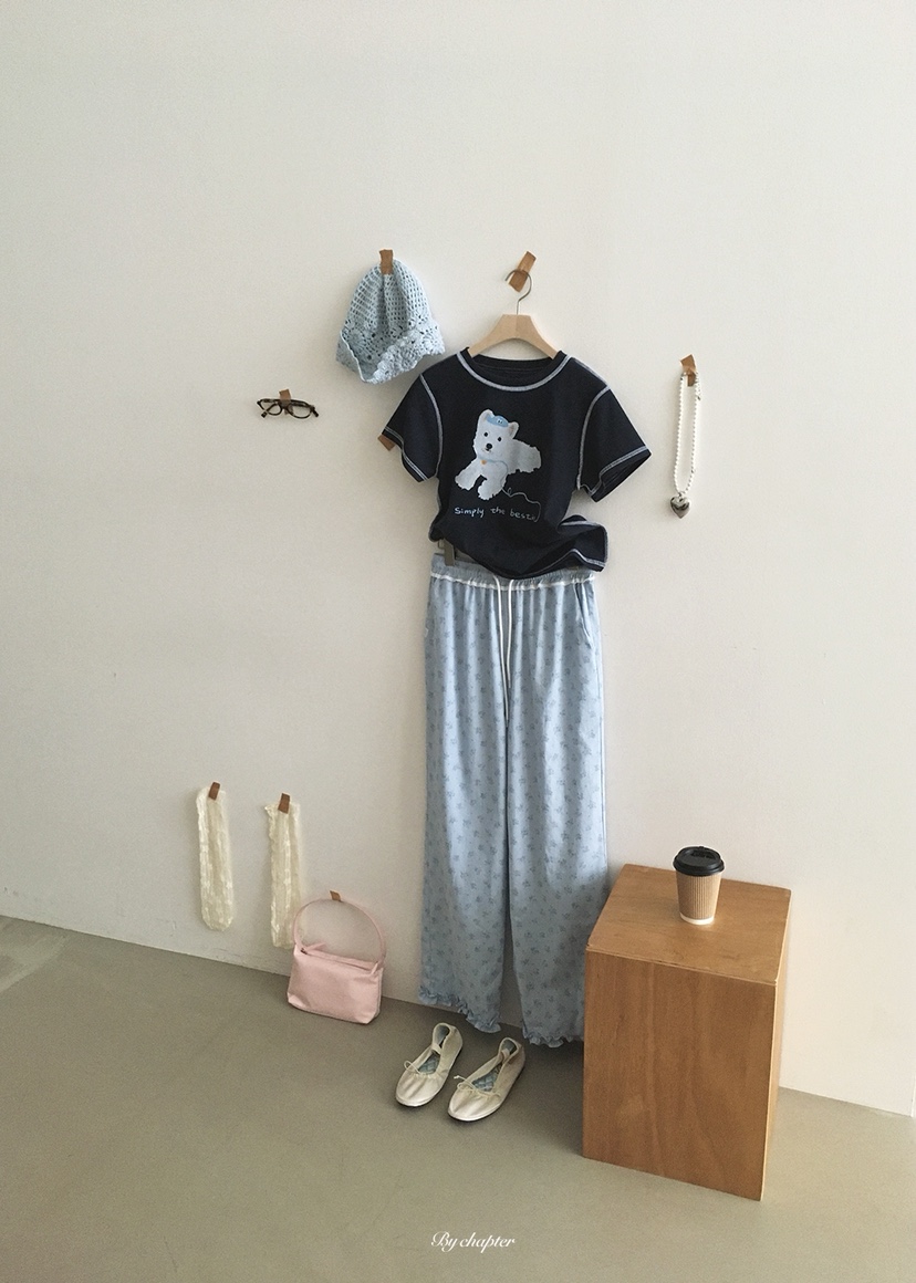 BY CHAPTER韓國直郵女士新款26夏季職業時尚熱賣T恤雙面BY ChapterT恤