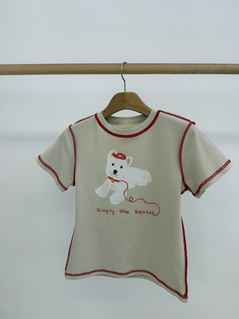 BY CHAPTER韓國直郵女士新款26夏季職業時尚熱賣T恤雙面BY ChapterT恤圖色1