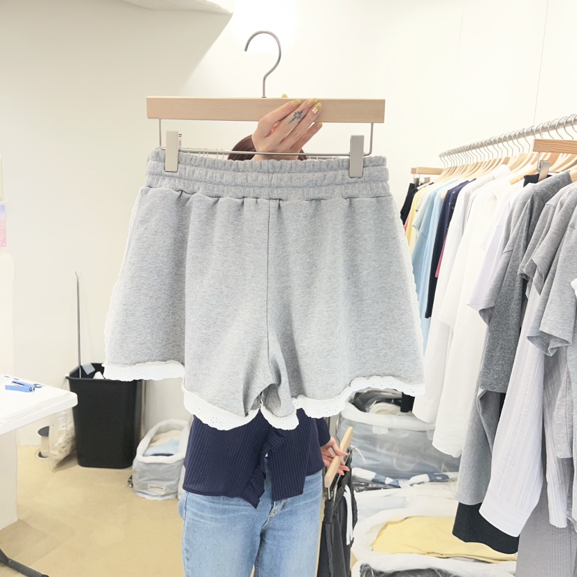 MUNSELL韓國直郵女裝新品職業人氣時尚26夏季休閑短褲蕾絲MUNSELL短褲