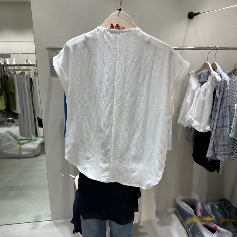 Color B韓國代購女士新品休閑26春夏推薦馬甲假兩件條紋Color B馬甲