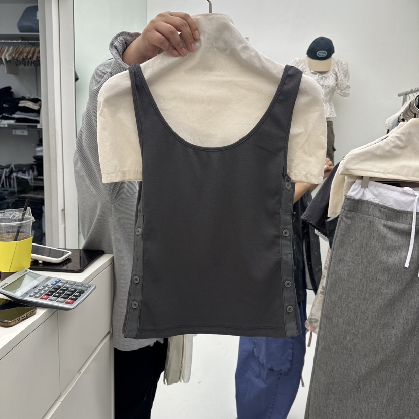 CHAV韓國直郵女裝新款職業26夏季推薦人氣休閑時尚吊帶背心CHAV吊帶/背心圖色2