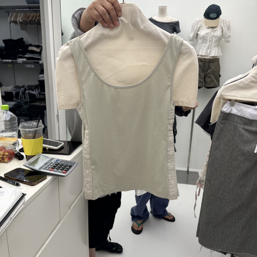 CHAV韓國直郵女裝新款職業26夏季推薦人氣休閑時尚吊帶背心CHAV吊帶/背心圖色3