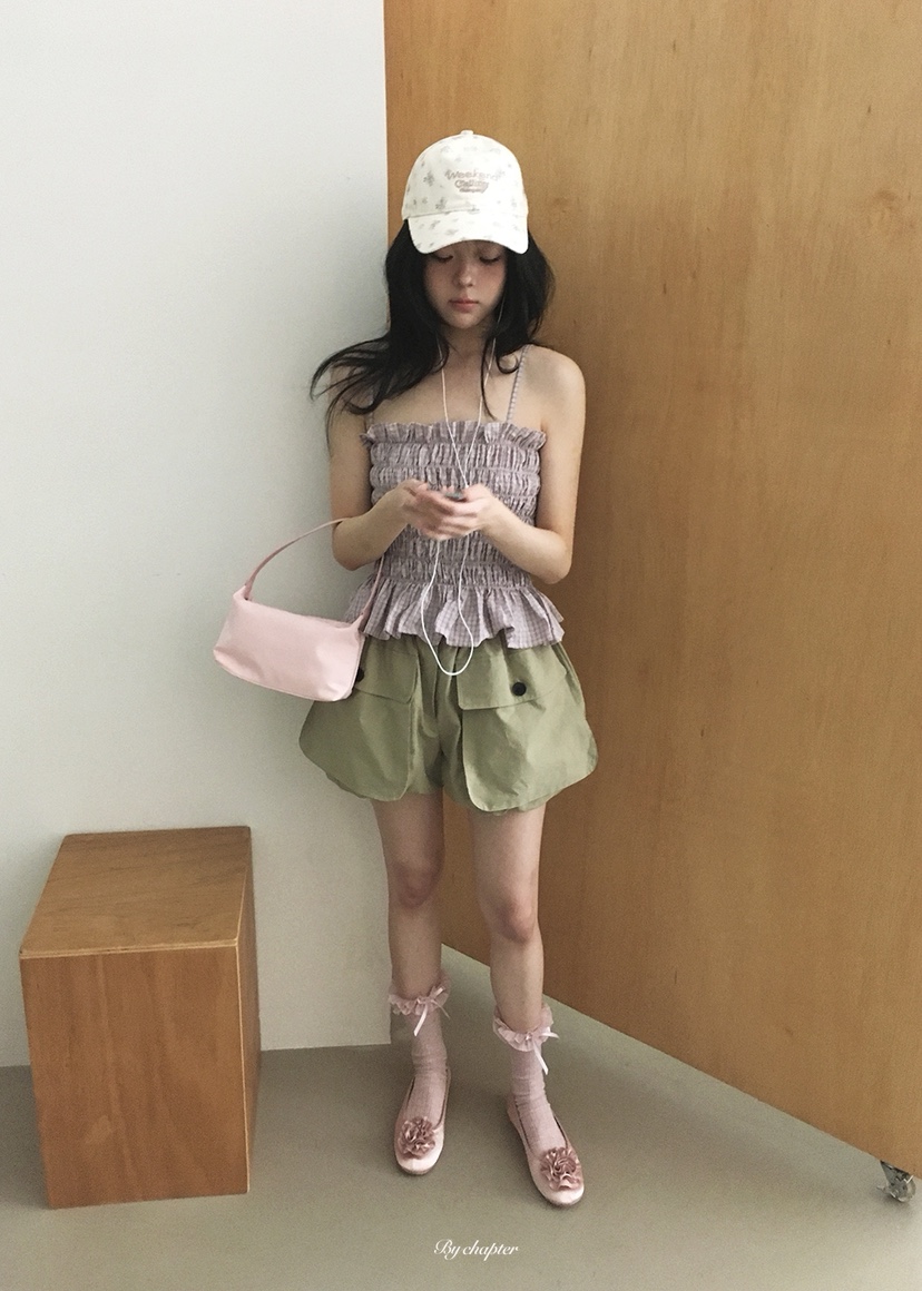 BY CHAPTER東大門實拍韓國女裝新款26夏季職業人氣短褲口袋BY Chapter短褲