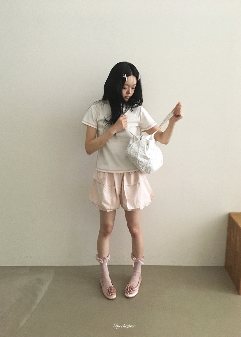 BY CHAPTER東大門實拍韓國女裝新款26夏季職業人氣短褲口袋BY Chapter短褲